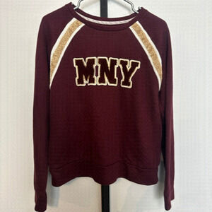 Euc Marc New York varsity letter sweatshirt, size L